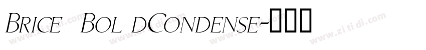 Brice  Bol dCondense字体转换